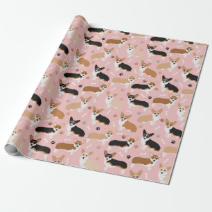 Papel De Presente Corgi - Papéis de cães e ossos
