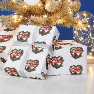 Papel De Presente Coroa de Natal (Feliz Navidad) Natal