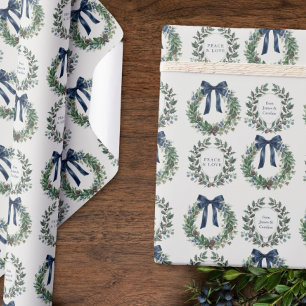 Papel De Presente Coroa de Natal Personalizada com Dinheiro Antigo