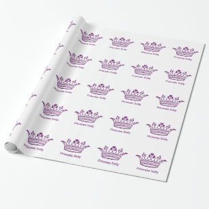 Papel De Presente Coroa do roxo real