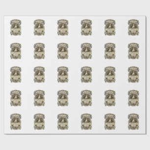 Papel De Presente Coroa Escudo de Cachorra Labrador_1