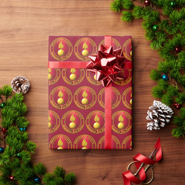 Papel De Presente Corpo de Material Bélico  (Presente de Natal)