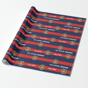 Papel De Presente Corpo Marinho Personalizado