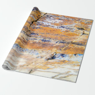 Papel De Presente Corpo natural de pedra colorido numa pedreira