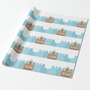 Papel De Presente Corpo peludo de SlipperyJoe, homem de ursos peludo