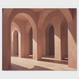 Papel De Presente Corredor Arquitetônico Arqueado de Terracota Ilumi