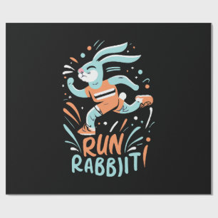Papel De Presente correr coelho maratona corredor coelhinho fofo
