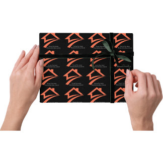 Papel De Presente Corretor de Imóveis Preto Elegante e Único