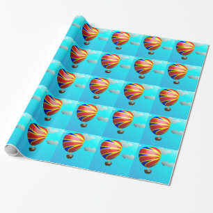 Papel De Presente Corrida de Balão de Ar Quente