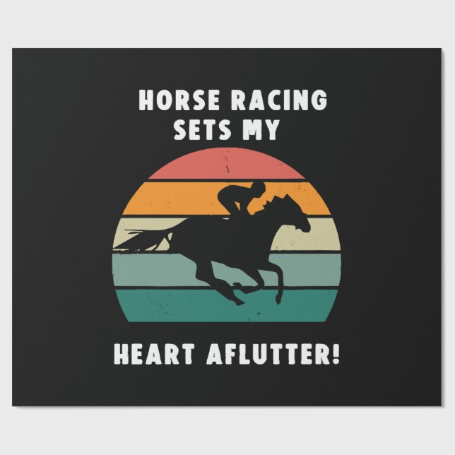 Papel De Presente Corrida de Cavalos (Aberto)