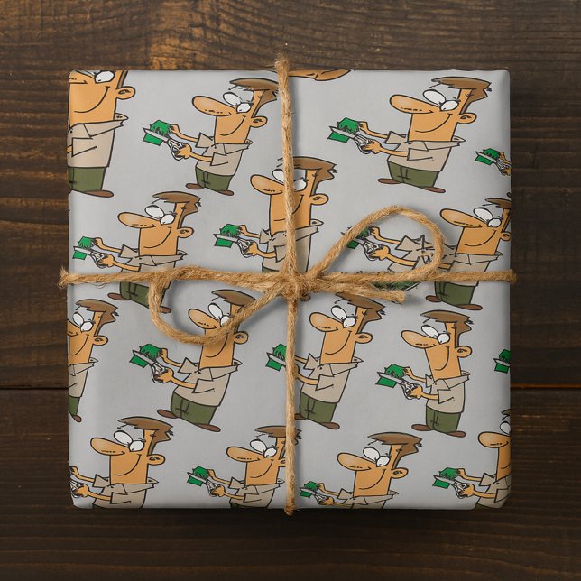Papel De Presente Cortando Dinheiro (Criador carregado)