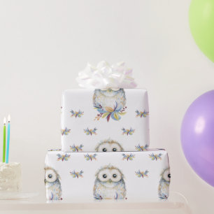 Papel De Presente Coruja
