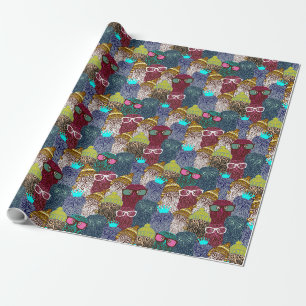 Papel De Presente Coruja na coroa