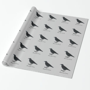 Papel De Presente Corvo Americano
