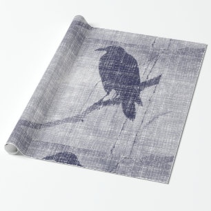 Papel De Presente Corvo em um Ramal Selvagem