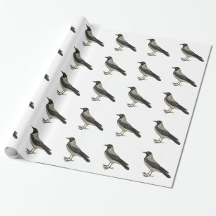 Papel De Presente Corvo ou corvo do vintage