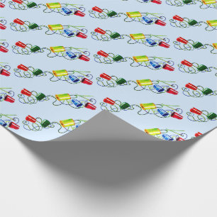 Papel De Presente cosendo impressão