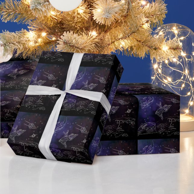 Papel De Presente cosmos (Feriados)