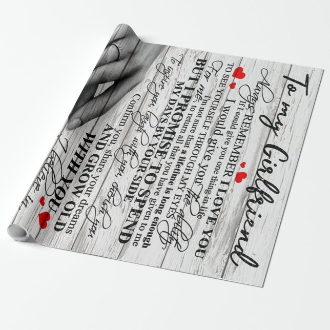 Papel De Presente Cota De Amor Para Namorada | Presente de casal de  (Desenrolado)