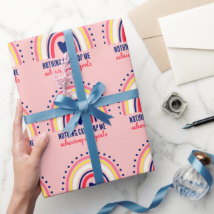 PAPEL DE PRESENTE COTAÇÃO INSPIRACIONAL DE BOHO RAINBOK MODERN BOHO