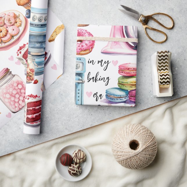 Papel De Presente Cotografia Personalizada de Pastor de Aquarelas de (Artesanato)