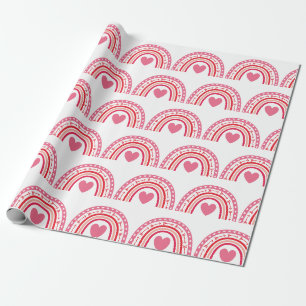 Papel De Presente Cotovelo-arco-íris, cor-de-rosa