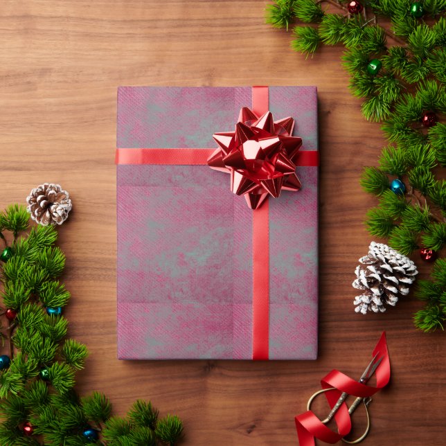 Papel De Presente Couro de textura abstrato (Presente de Natal)