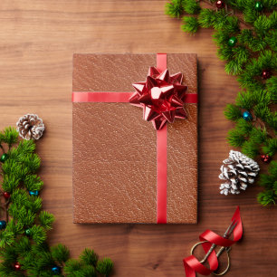 Papel De Presente couro laranja