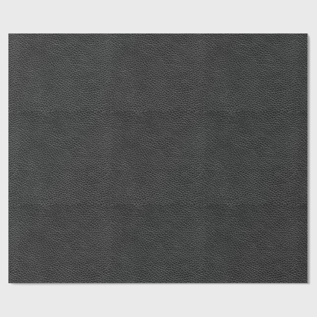 Papel De Presente Couro preto do falso (Aberto)