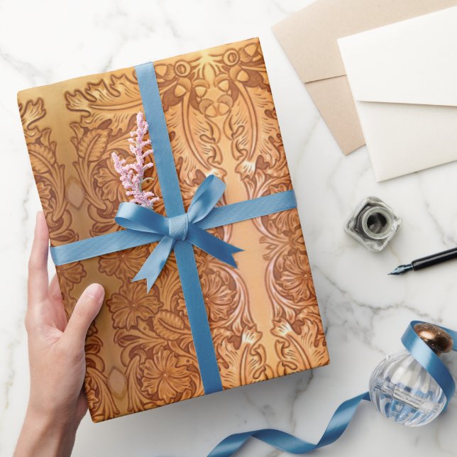 Papel De Presente Couro russo do sudoeste do país, ao estilo ocident (Presentear)