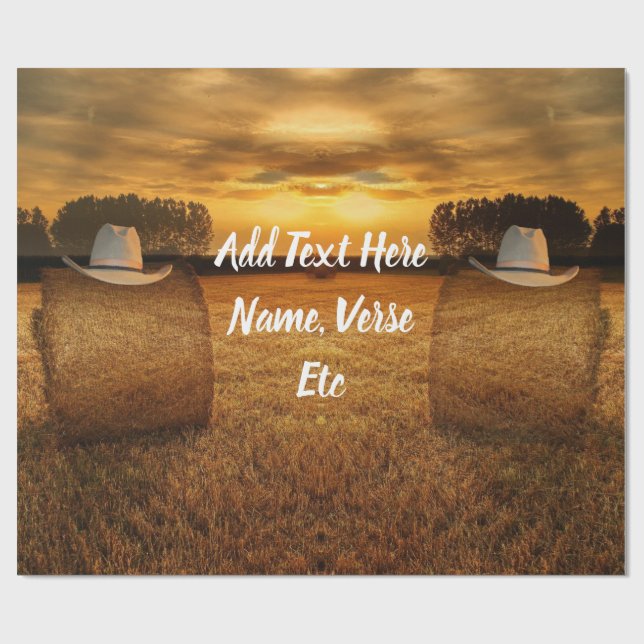 Papel De Presente Cowboy (Aberto)