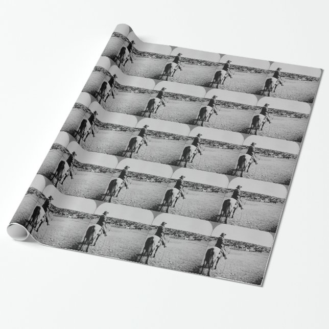 Papel De Presente Cowboy (Desenrolado)