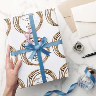 Papel De Presente Cowboy Lariat Feliz Natal