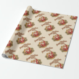 Papel De Presente Cowboy Papai Noel