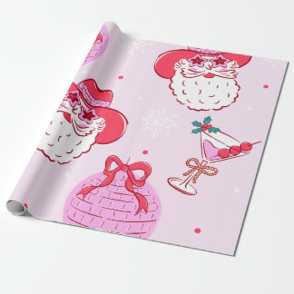 Papel De Presente Cowboy Santa Holiday Fun