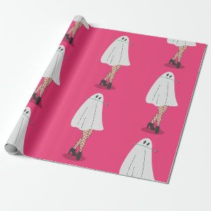 Papel De Presente coxas de redes de pesca fantasma de halloween