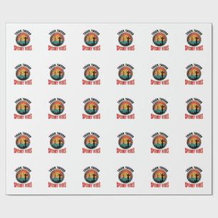 Papel De Presente Coxas Grossas Vibrações Assustadoras Design de Hal
