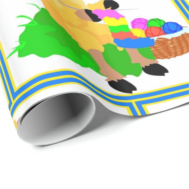 Papel De Presente Cozedura de Dia de as mães de Ovinos Aniversário (Ponta do rolo)