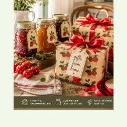 Papel de Presente Cozinha Jardim de Tomate