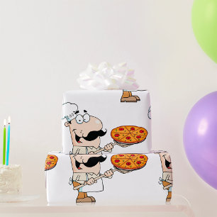 Papel De Presente Cozinheiro de Pizza