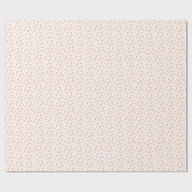 Papel De Presente Cozy Autumn Pattern (Aberto)