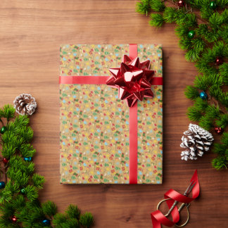 Papel De Presente Cozy Christmas Wrapping Paper 