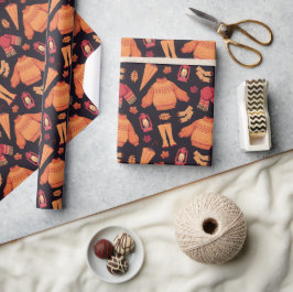 Papel De Presente Cozy Fall