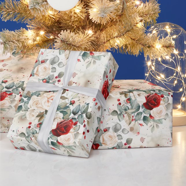 Papel De Presente Cozy Vintage Christmas Pattern (Feriados)