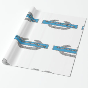 Papel De Presente Crachá do Exército de Veterano