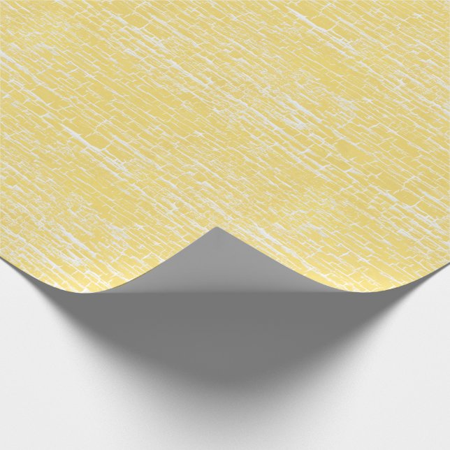 Papel De Presente Crackle Amarelo Pastel (Ponta)
