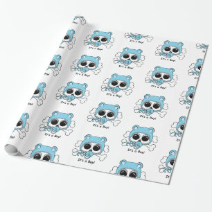 Papel De Presente Crânio bonito do bebé