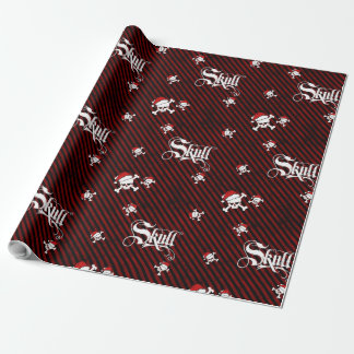 Papel De Presente Crânio de Natal