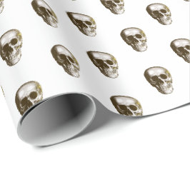 Papel De Presente Crânio gótico