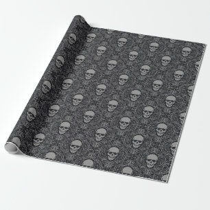 Papel De Presente Crânios
